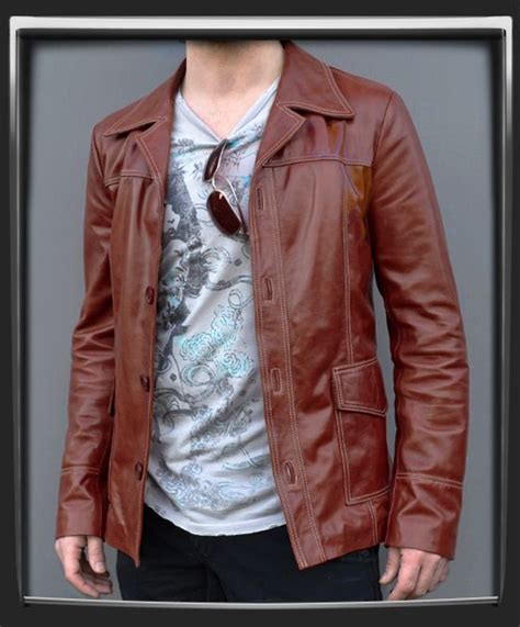 fight club leather jacket replica|soul revolver red leather jacket.